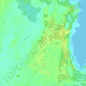 Topografisk karta Lörby, höjd, relief