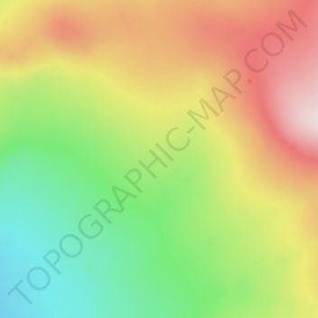 Topografisk karta Marsfjäll, höjd, relief