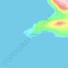 Topografisk karta Kullorsuaq, höjd, relief