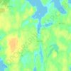Topografisk karta Dragsviken, höjd, relief