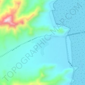 Topografisk karta Saray, höjd, relief