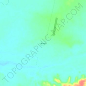 Topografisk karta Larrawa, höjd, relief