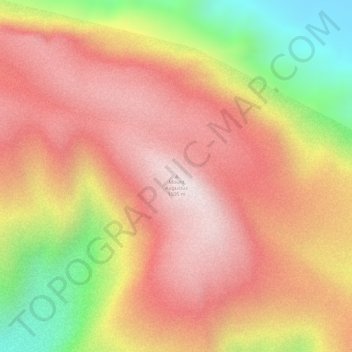 Topografisk karta Mount Augustus, höjd, relief