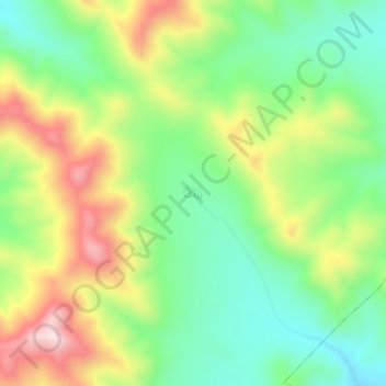 Topografisk karta Zardak, höjd, relief