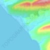 Topografisk karta Imi Ouaddar, höjd, relief