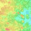 Topografisk karta Koppartorp, höjd, relief