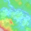 Topografisk karta Gomirje, höjd, relief