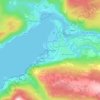 Topografisk karta Mo i Rana, höjd, relief