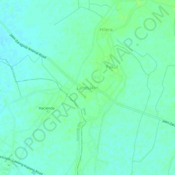 Topografisk karta Lambakin, höjd, relief