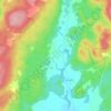 Topografisk karta Yttre Kärra, höjd, relief