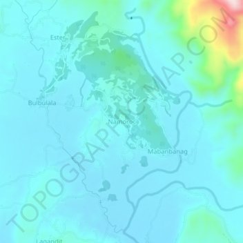 Topografisk karta Namoroc, höjd, relief