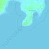 Topografisk karta När fyr, höjd, relief
