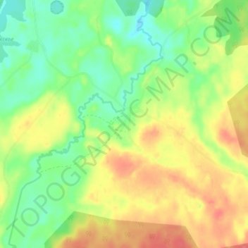 Topografisk karta Вотолино, höjd, relief