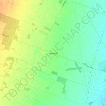 Topografisk karta Swanannoa, höjd, relief