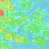Topografisk karta Gryt, höjd, relief