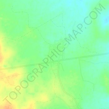 Topografisk karta Ban Prasat, höjd, relief