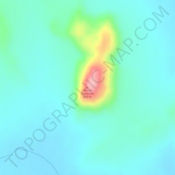 Topografisk karta Mount Shadforth, höjd, relief