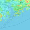 Topografisk karta 大嶼山 Lantau Island, höjd, relief