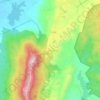 Topografisk karta Ban Samarak, höjd, relief