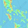 Topografisk karta Marinduque, höjd, relief