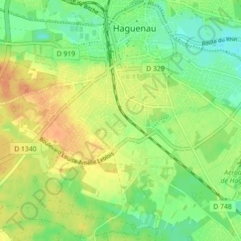 Topografisk karta Galgenmuesmatt, höjd, relief