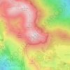 Topografisk karta Sveto brdo, höjd, relief