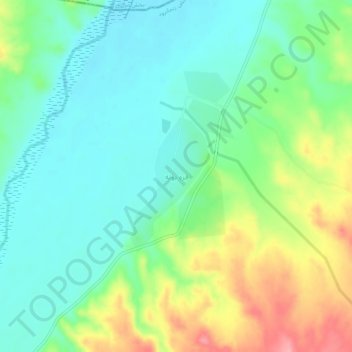Topografisk karta Qareh Buteh, höjd, relief