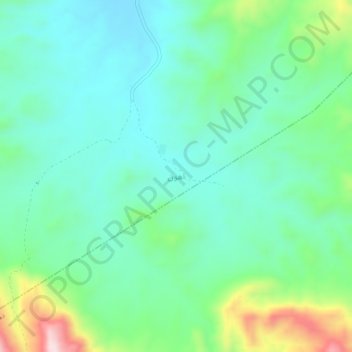 Topografisk karta Ahvan, höjd, relief