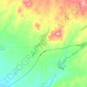 Topografisk karta سربند, höjd, relief