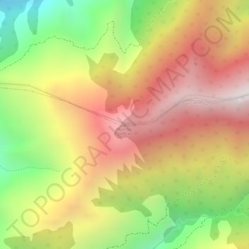 Topografisk karta Numba, höjd, relief