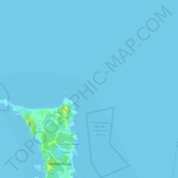 Topografisk karta Deep Slope, höjd, relief