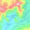 Topografisk karta San Antonio Aguas Calientes, höjd, relief
