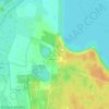 Topografisk karta Vomb, höjd, relief
