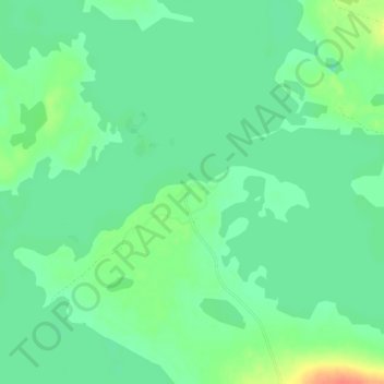 Topografisk karta Karats, höjd, relief