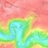 Topografisk karta Rouilly-le-Bas, höjd, relief