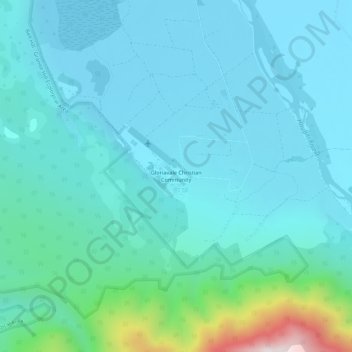 Topografisk karta Gloriavale Christian Community, höjd, relief