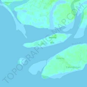 Topografisk karta Puro, höjd, relief