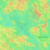 Topografisk karta Linnansaari, höjd, relief