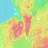 Topografisk karta Finnerödja distrikt, höjd, relief