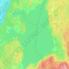 Topografisk karta Skagern, höjd, relief