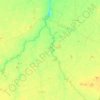 Topografisk karta Hällums distrikt, höjd, relief
