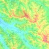 Topografisk karta Aignan, höjd, relief