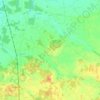 Topografisk karta Södra Lundby distrikt, höjd, relief