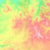 Topografisk karta городское поселение Алдан, höjd, relief
