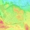 Topografisk karta Ryds distrikt, höjd, relief