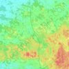 Topografisk karta Bitterna distrikt, höjd, relief