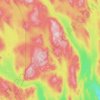 Topografisk karta Nyskoga distrikt, höjd, relief