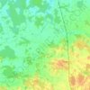 Topografisk karta Laske-Vedums distrikt, höjd, relief