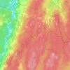 Topografisk karta Utvängstorps distrikt, höjd, relief