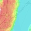 Topografisk karta Brandstorps distrikt, höjd, relief